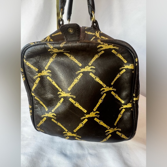 ✨Rare Vintage Longchamp Horsebit Leather Boston Bag✨ - Picture 7 of 16
